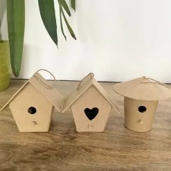 NA Lot de 6 nichoirs en carton à personliser Clearance