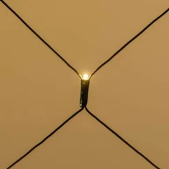 Lotti Eclairage D’Extérieur | - Filet lumineux 2m h1m 120 led blanc chaud prolongeable 31v câble vert ip44 smart connect