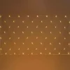 Lotti Eclairage D’Extérieur | - Filet lumineux raccordable 64 led blanc chaud professionnelle 2mxh1m 24v