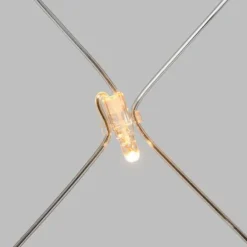 Lotti Eclairage D’Extérieur | - Filet lumineux raccordable 64 led blanc chaud professionnelle 2mxh1m 24v