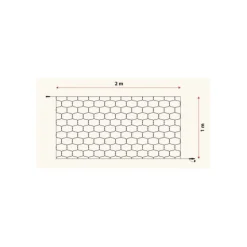 Lotti Eclairage D’Extérieur | - Filet lumineux raccordable 64 led blanc chaud professionnelle 2mxh1m 24v