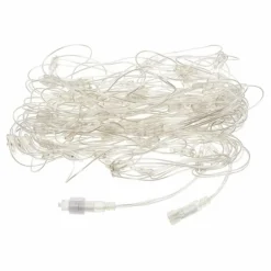 Lotti Eclairage D’Extérieur | - Filet lumineux raccordable 64 led blanc chaud professionnelle 2mxh1m 24v