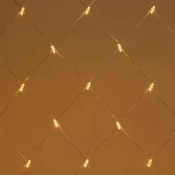 Lotti Eclairage D’Extérieur | - Filet lumineux raccordable 64 led blanc chaud professionnelle 2mxh1m 24v