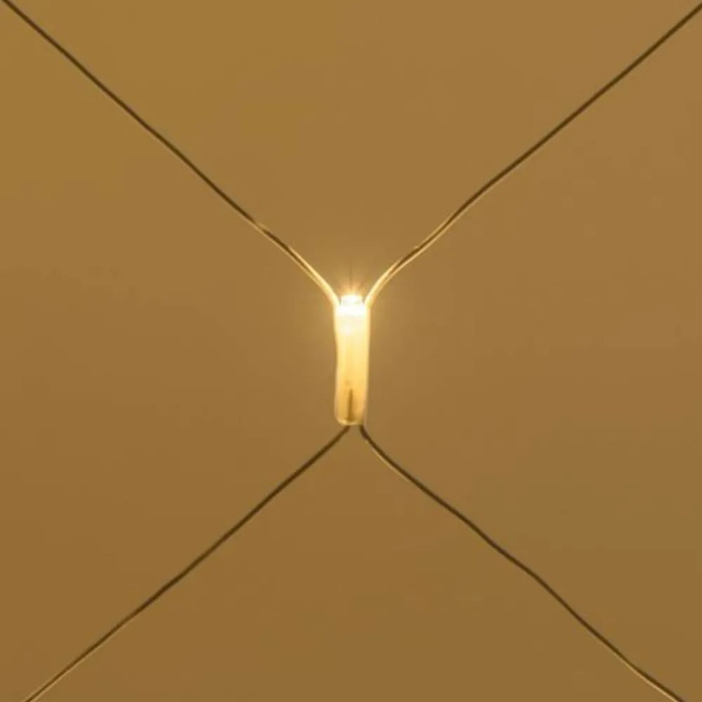 Lotti Eclairage D’Extérieur | - Filet lumineux 2x1m 120 led blanc chaud prolongeable 31v câble blanc ip44 smart connect