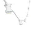 Lotti Eclairage D’Extérieur | - Guirlande guinguette câble blanc 5m 16 douilles e27 connectable 230v luxa professionnelle