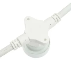 Lotti Eclairage D’Extérieur | - Guirlande guinguette câble blanc 5m 16 douilles e27 connectable 230v luxa professionnelle