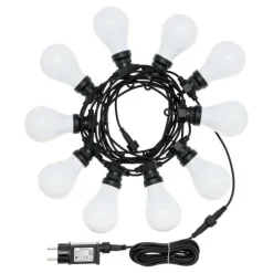 Lotti Eclairage D’Extérieur | - Guirlande guinguette design 10 ampoules goutte 5,5m prolongeable