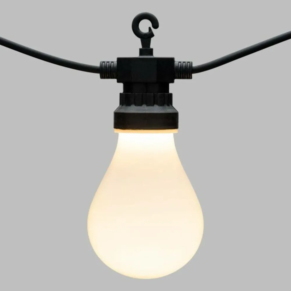 Lotti Eclairage D’Extérieur | - Guirlande guinguette design 10 ampoules goutte 5,5m prolongeable