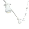 Lotti Eclairage D’Extérieur | - Guirlande guinguette extérieure câble blanc 5m 5 douilles e27 prolongeable ip44 luxa 230v