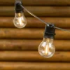 Lotti Eclairage D’Extérieur | - Guirlande guinguette extérieure basse tension 5m 10 led e27 a60 filament blanc chaud 36v prolongeable