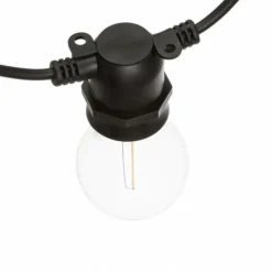 Lotti Eclairage D’Extérieur | - Guirlande guinguette extérieure basse tension 5m 10 led e27 a60 filament blanc chaud 36v prolongeable