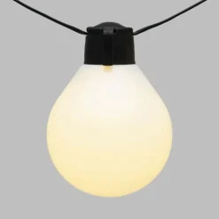 Lotti Eclairage D’Extérieur | - Guirlande guinguette électrique câble avec led illuminées 25 globes blanc chaud