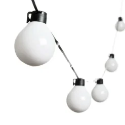 Lotti Eclairage D’Extérieur | - Guirlande guinguette électrique câble avec led illuminées 25 globes blanc chaud