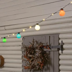 Lotti Eclairage D’Extérieur | - Guirlande guinguette multicolore câble illuminé 25 globes g50 10m