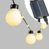 Lotti - Guirlande guinguette solaire 8m avec câble illuminé 20 ampoules led 50cm Outlet