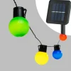 Lotti - Guirlande guinguette solaire 6m 15 ampoules superled g50 multicolore pas cher Outlet