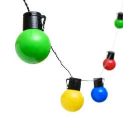 Lotti - Guirlande guinguette solaire 6m 15 ampoules superled g50 multicolore pas cher Outlet