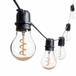 Lotti - Guirlande guinguette vintage extérieur filament spirale blanc chaud basse tension 36v 5m 10 led extensible Sale