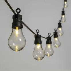 Lotti - Guirlande lumineuse guinguette 12m 30 ampoules transparente blanc chaud chic Hot