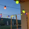 Lotti Eclairage D’Extérieur | - Guirlande lumineuse guinguette multicolore 10m 20 globes led pas cher