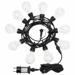 Lotti Eclairage D’Extérieur | - Guirlande lumineuse guinguette 10 ampoules fil de lumière micro led étanche
