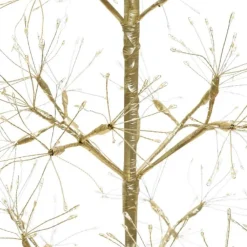Lotti Eclairage D’Extérieur | - Sapin lumineux rich champagne h180cm 1800 microled flashled avec rameaux