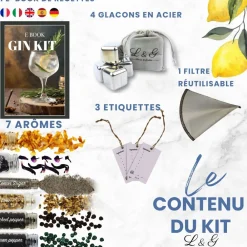 Louise & Gaston - Kit découverte aromatisation Gin Outlet
