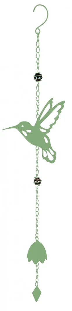 Louis Moulin - Carillon en forme de colibri avec perles - vert pâle Clearance