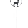 Louis Moulin - Déco de jardin à piquer en forme de cerf - 35x122,5cm - anthracite