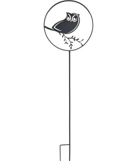 Louis Moulin - Déco de jardin à piquer en forme de hibou - 35x122,5cm - anthracite New