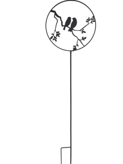 Louis Moulin - Déco de jardin à piquer en forme d'oiseaux - 35x122,5cm - anthracite Discount