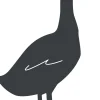 Louis Moulin - Figurine à piquer oie - 50x34 cm - anthracite Discount