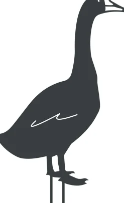 Louis Moulin - Figurine à piquer oie - 50x34 cm - anthracite Discount