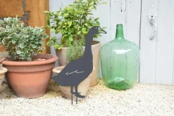 Louis Moulin - Figurine à piquer oie - 50x34 cm - anthracite Discount