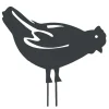 Louis Moulin Objets De Décoration | - Figurine à piquer poule - 28x39 cm - anthracite