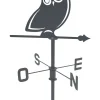 Louis Moulin Objets De Décoration | - Girouette hibou - 45x72,5 cm - anthracite