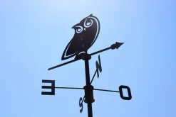 Louis Moulin Objets De Décoration | - Girouette hibou - 45x72,5 cm - anthracite