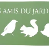 Louis Moulin - Pancarte décorative en métal "les amis du jardin" - 25,5x12,5cm - vert pâle Clearance