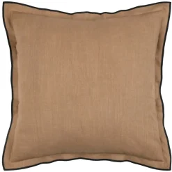 Lovely Casa Objets De Décoration | - - coussin coton volant plat feston noir
