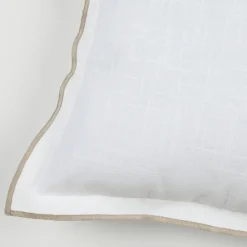 Lovely Casa - - coussin volant plat feston noir coton Hot