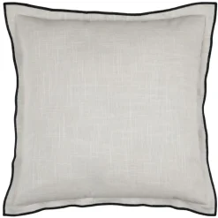 Lovely Casa Objets De Décoration | - - coussin coton volant plat feston noir
