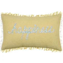 Lovely Casa Objets De Décoration | - - coussin rectangulaire happiness