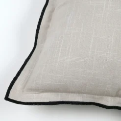 Lovely Casa Objets De Décoration | - - coussin volant plat feston noir coton