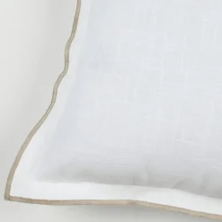Lovely Casa Objets De Décoration | - - coussin coton volant plat feston noir