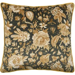 Lovely Casa - - coussin velours à motif floral Clearance