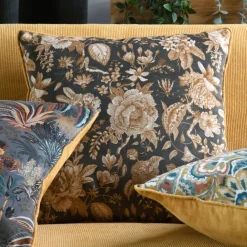Lovely Casa - - coussin velours à motif floral Clearance