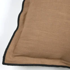 Lovely Casa Objets De Décoration | - - coussin volant plat feston noir coton