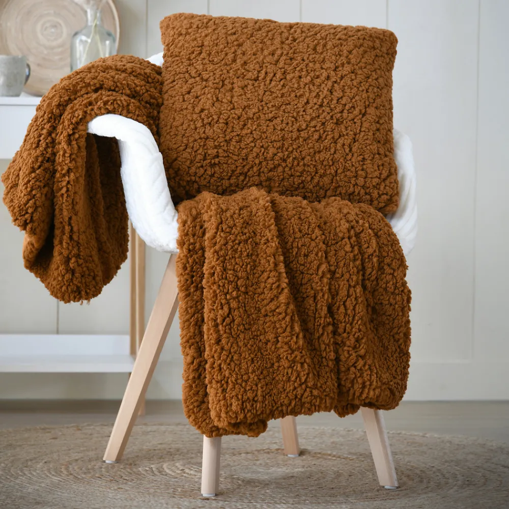 Lovely Casa Objets De Décoration | - - coussin carré moelleux fausse fourrure