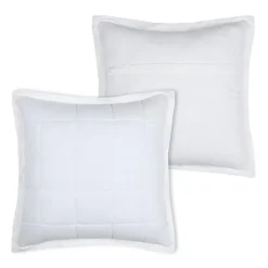 Lovely Casa Objets De Décoration | - - coussin carré uni en gaze de coton surpiquée