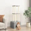 Maison Exclusive Arbres À Chat Et Jouets | - Arbre à chat avec griffoirs en sisal gris clair 133,5 cm